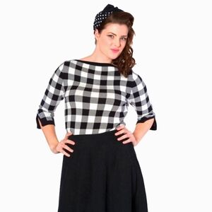 Banned Checkered Knit Jumper